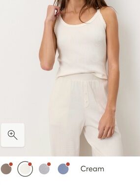 NWOT-PACT ORGANIC WOMEN’S RIB TANK/CAMI- XXL-CREAM